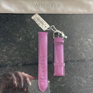 Purple Michele watch band 18mm
